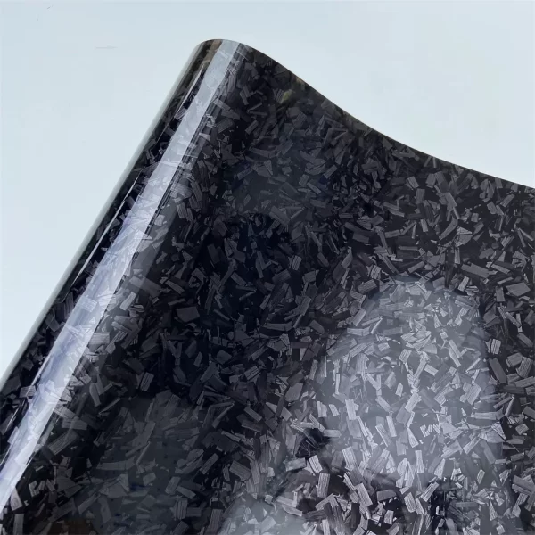 Preto brilhante forjado fibra de carbono vinil carro envoltório fantasma camo auto diy estilo interior adesivos para embrulho da motocicleta - Imagem 5