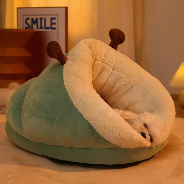 Saco de dormir para gatos, saco de dormir reforçado para animais de estimação, casa de inverno para gatos, multiuso, ninho de caverna quente, macio, casa interna para gatos pequenos - Imagem 2