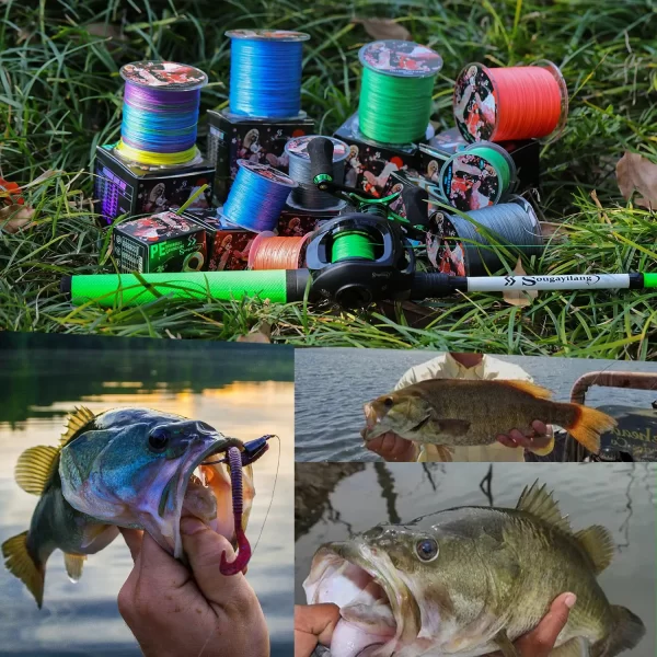 Sougayilang 300m 8 fios linha de pesca trançada multifilamento japão linhas de pesca x8 linha de pesca fio trançado baixo pesca da carpa - Imagem 4