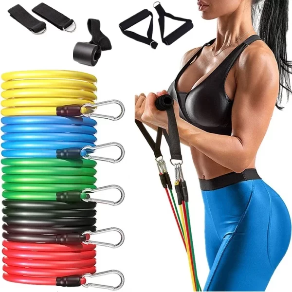 Conjunto de Faixas de Resistência para Yoga, 11 Peças