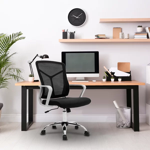​Cadeira de Escritório LEAP, ELG, OCH06, Ergonômica, Ajuste de altura, Tela Mesh, até 120kg, Branco - Imagem 3