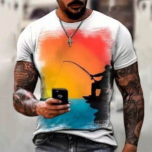 Camiseta para Pesca Rio Mar Peixe Molinete