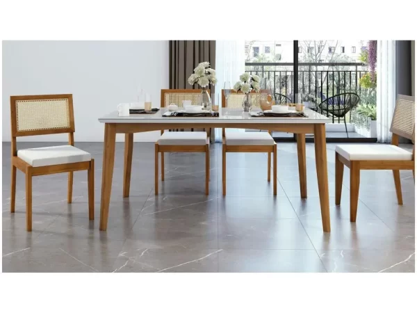 Mesa de Jantar 6 Cadeiras Retangular - Imagem 2