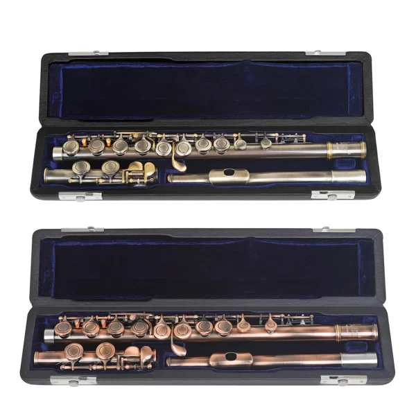 Frete do brasil 16 buracos fechados flauta c chave flauta concerto desempenho flauta instrumento de sopro flauta transversal com chave e - Imagem 3