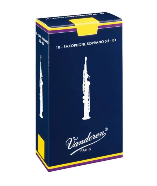 Palheta Vandoren Tradicional Sax Soprano 2,5 (caixa com 10 unidades)