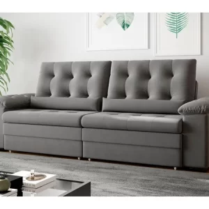 Sofá Retrátil Reclinável 3 Lugares Suede Phormatta Colômbia