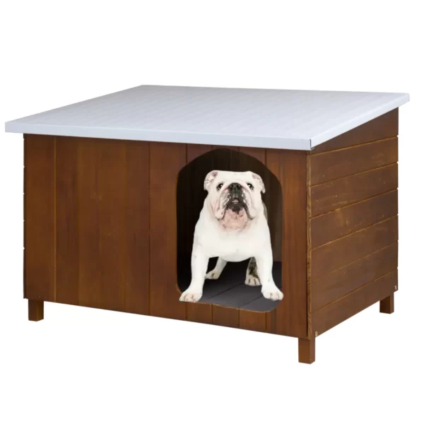 Casinha Cachorro Criadeira N4 Resistente Teto Galvanizado