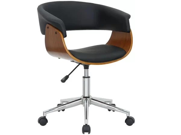 Cadeira de Escritório Executiva Giratória Preta DSG-002 Otello