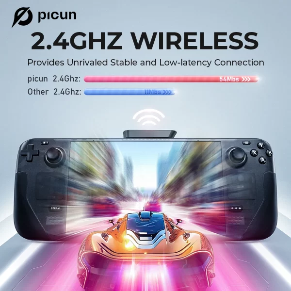 Picun g3 gaming fone de ouvido sem fio com microfone over-ear fones de ouvido bluetooth 5.4 40mm driver 2.4g/sem fio/cabo fones de ouvido usb 65h - Imagem 2