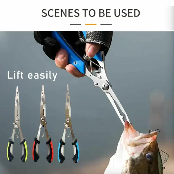 Alicador Multi-Funcional Linha de Pesca, Alicador de Peixe, Ergonomia, Antiderrapante, Alta Resistência, Ganchos Amarrados, Equipamento de Pesca, Linha de Pesca - Imagem 3