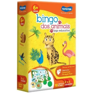 Jogo de Tabuleiro Bingo dos Animais