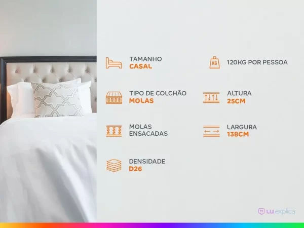 Colchão Casal Umaflex de Mola Ensacada - Imagem 2