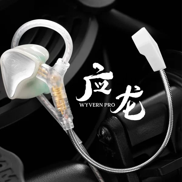 Kinera Celest Wyvern PRO/Wyvern IEM Áudio com microfone de lança removível Cabo de fone de ouvido para jogos DJ Música Fones de ouvido - Imagem 2