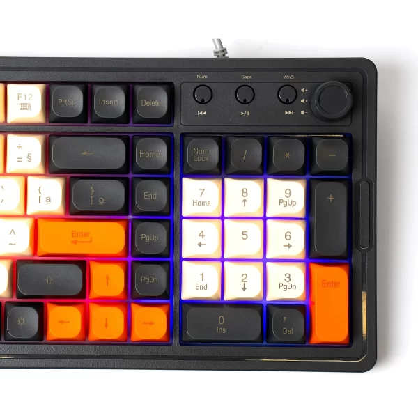 Kit Teclado Mouse Gamer KEEDI-TEC814 Membrana LED USB Controlador Volume - Imagem 4