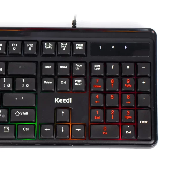 Teclado RGB Kit Teclado De Computador, USB, LED, Membrana Colorida, Notebook, PC, TEC813 - Imagem 4