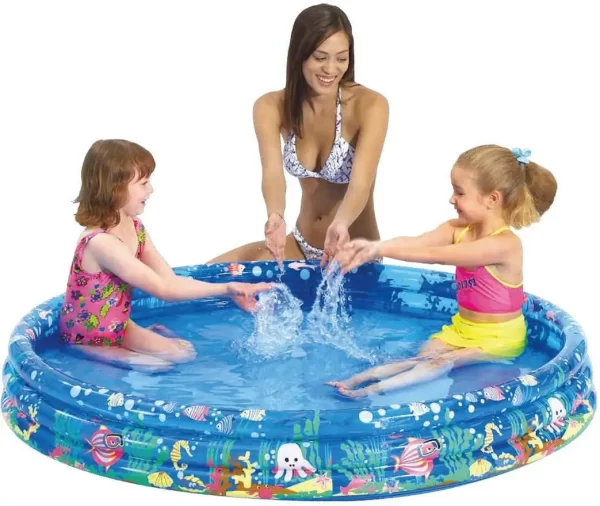 Piscina Inflável Redonda Infantil Praia Casa Verão Kids 300L - Imagem 3