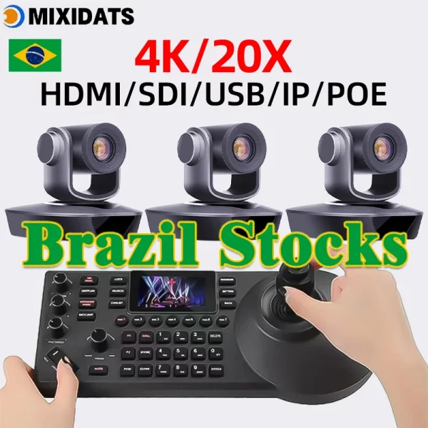 Câmera ptz 4k 20x zoom câmera de videoconferência para igreja kit streaming ao vivo câmera ptz sdi hdmi usb ip poe ptz 4k câmera 1-8pcs