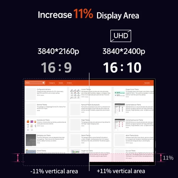 VCHANCE-Monitor Portátil Touch Screen, 16 '' Oled, 4K, 500nits, 100% DCI-P3 HDR, Display de escritório para PC, laptop, telefone, XBox Switch - Imagem 2