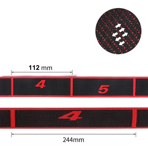 Cinto de Resistência Elástico para Yoga e Fitness - 4*90cm - Imagem 4