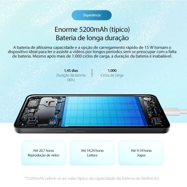 Redmi A5 Unisoc T7250 Câmera 32MP Tela 6.88 " - Imagem 4