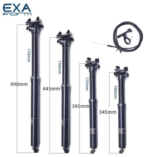 Kindshock ks exa 900i espigão de selim 30.9/31.6*395mm mountain bike fio controle elevador tubo do assento roteamento interno conta-gotas
