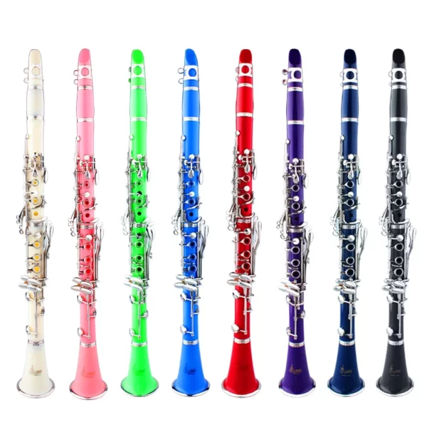 Slade clarinete 17 teclas bb b tom plano instrumento de sopro profissional clarinete baquelite com caixa peças de instrumento musical - Imagem 2