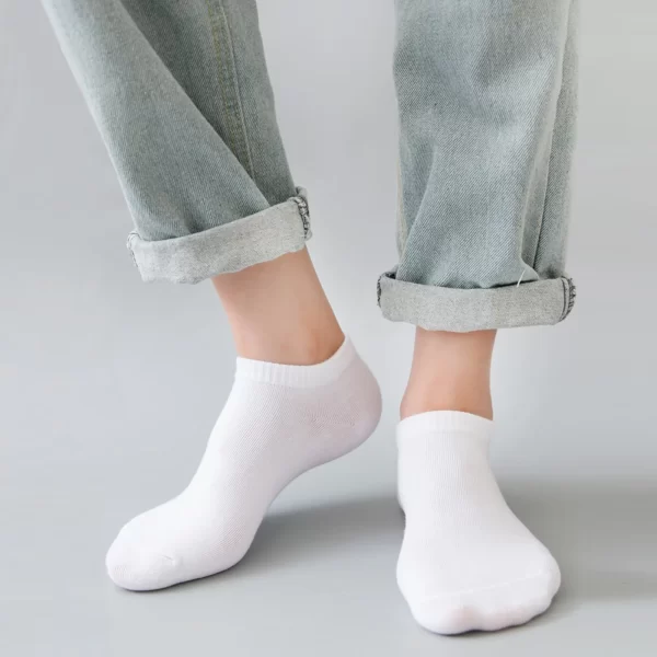 Frete grátis Kit 12 Pares Meia curtas de algodão confortáveis para homens - Imagem 3