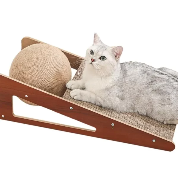 Gato scratcher brinquedo gato scratcher com bola natural sisal gato scratcher para gatos e gatinhos durável e duradouro