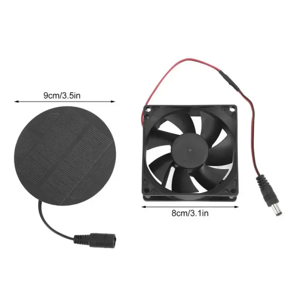 Ventilador solar para estufa, galinheiro, ventilador solar, dispositivo de ventilação para galinhas, casas para cães, estufas para animais de estimação, jardins ip65 - Imagem 5