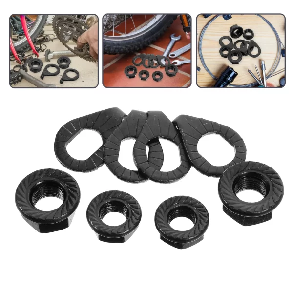 Kit de Arruelas e Porcas de Fixação para Bicicletas - Imagem 4