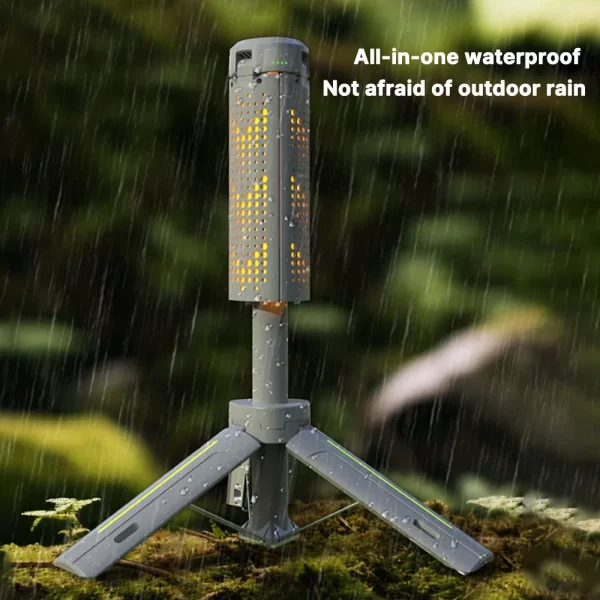 Recarregável ao ar livre portátil caminhadas acampamento pesca lanterna telescópica acampamento luz telescópica - Imagem 3
