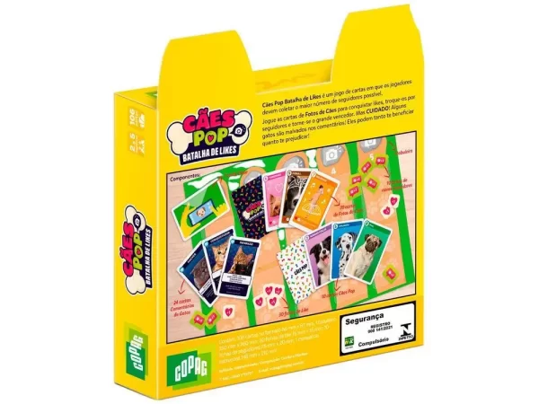 Jogo Cães Pop Batalha de Likes Tabuleiro - Imagem 3