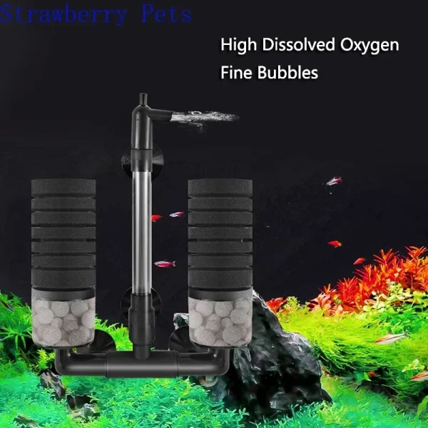 Novo filtro de aquário para aquário tanque de peixes bomba de ar skimmer bioquímico esponja filtro aquário bio filtros filtro aquario - Imagem 6