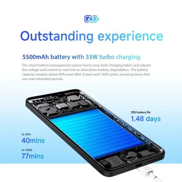 Versão global xiaomi redmi note 14 smartphone helio G99-Ultra 108mp câmera ai 6.67 "120hz display amoled 33w 5500mah bateria - Imagem 6