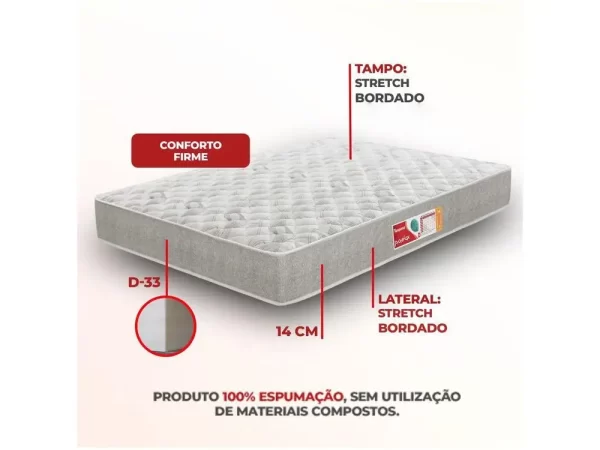 Colchão Casal Prorelax de Espuma D33 - Imagem 2