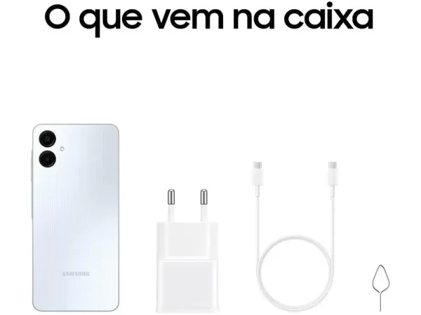 Smartphone Samsung Galaxy A06 128GB 4GB RAM Branco 6,7" Câm. Dupla + Selfie 8MP - Imagem 4