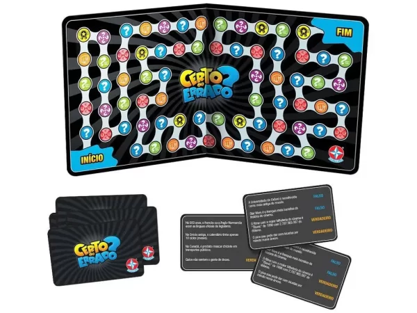 Jogo Certo ou Errado Tabuleiro