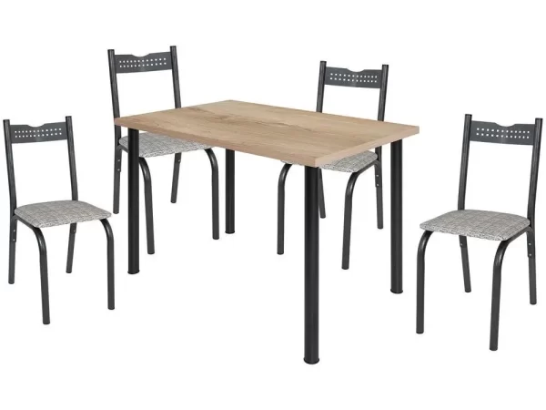 Mesa de Jantar 4 Cadeiras Retangular - Imagem 4