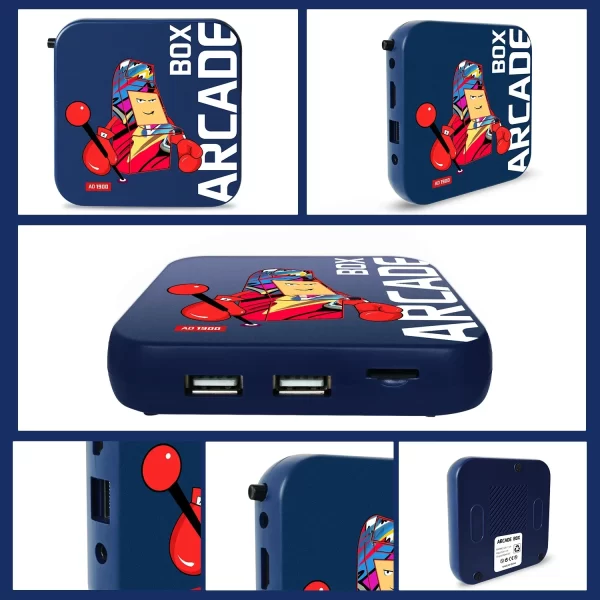 Caixa de jogo arcade para ps1/dc/naomi 64gb clássico retro jogos super console 4k hd console de videogame projetor monitor presentes - Imagem 6