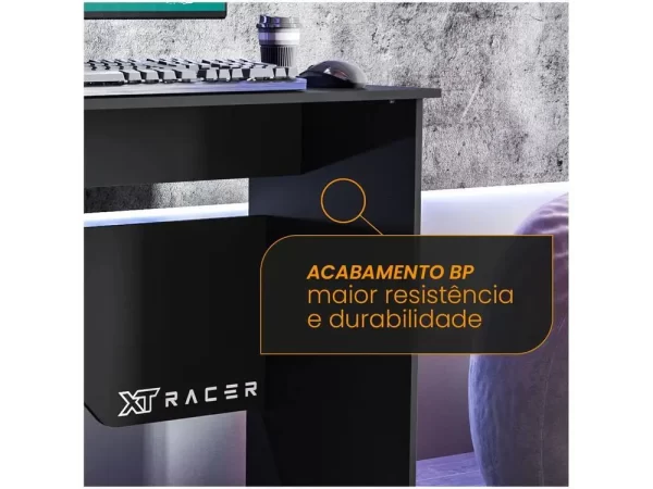 Mesa Gamer XT Racer Art Preto e Branco 1 Nicho - Imagem 5