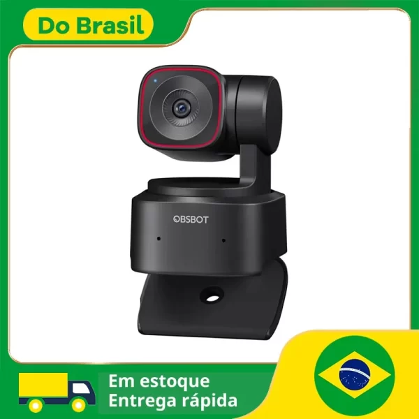 Obsbot minúsculo 2 lite ptz 4k webcam 1080p @ 60fps hdr com rastreamento ia capa de privacidade microfone 1/2 "sensor usb2.0 plug & play