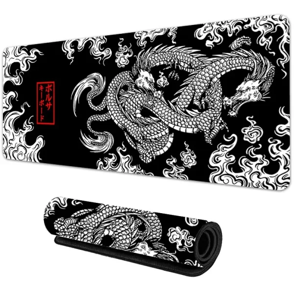 Dragão japonês grande mousepad para jogos xxl teclado gamer mouse pad na mesa velocidade tapete de mesa anime 900x400 700x300 tapetes de mouse - Imagem 2