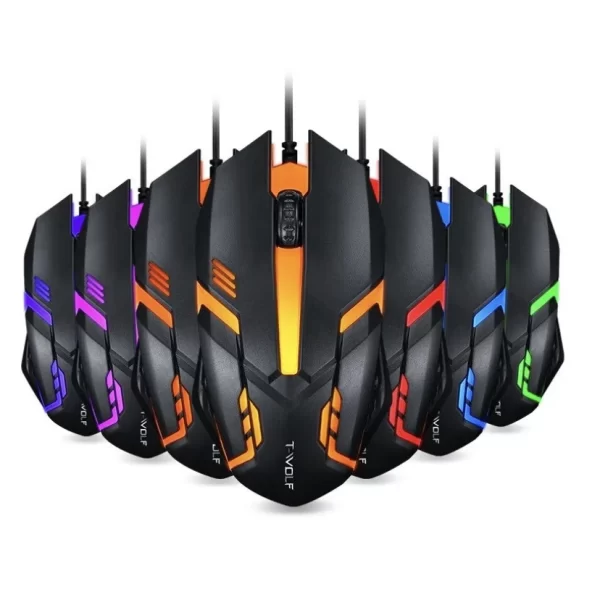 ALFA Mouse Gamer Usb 3200dpi Led Rgb Com Fio JX-M20 - Imagem 3