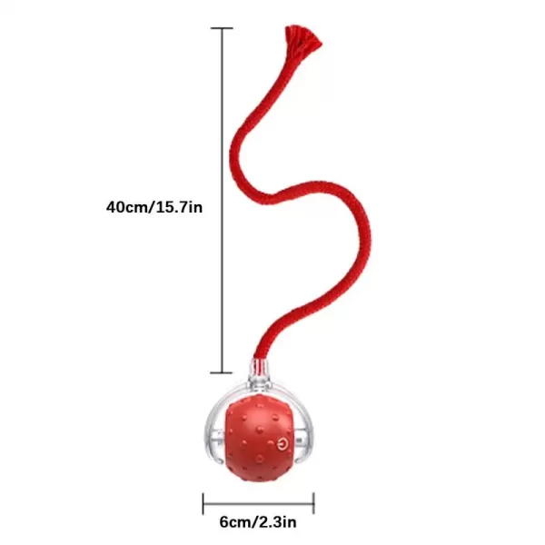Gato bola interativa brinquedos bola de rolamento automático falso cauda carregamento usb inteligente animal de estimação brinquedo elétrico cão gato treinamento imitar ratos - Imagem 6