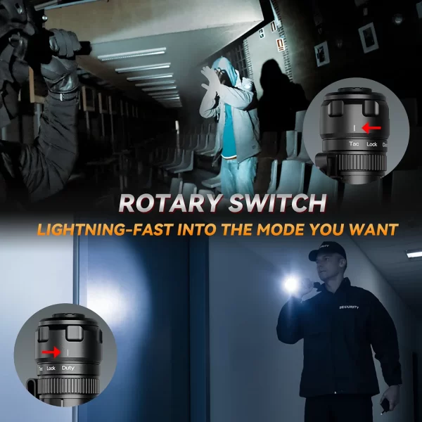 Sofirn SK1 Lanterna tática 479m 1300LM EDC recarregável SFT25R LED Spotlight Tocha com interruptor traseiro e interruptor rotativo - Imagem 2