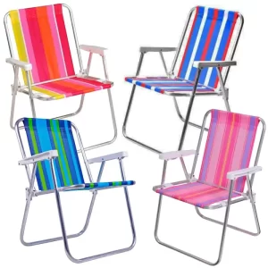 Kit de Cadeiras de Praia em Alumínio 25500 BEL