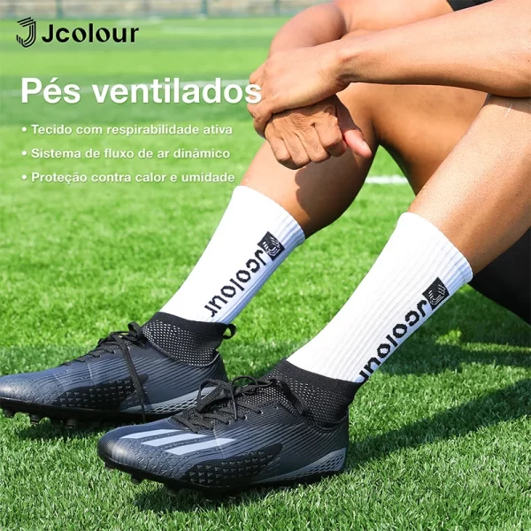 10 Pares，Meias de futebol，Várias opções de cores，Meias de ciclismo，Antiderrapante, Respirável, De alta elasticidade - Imagem 2