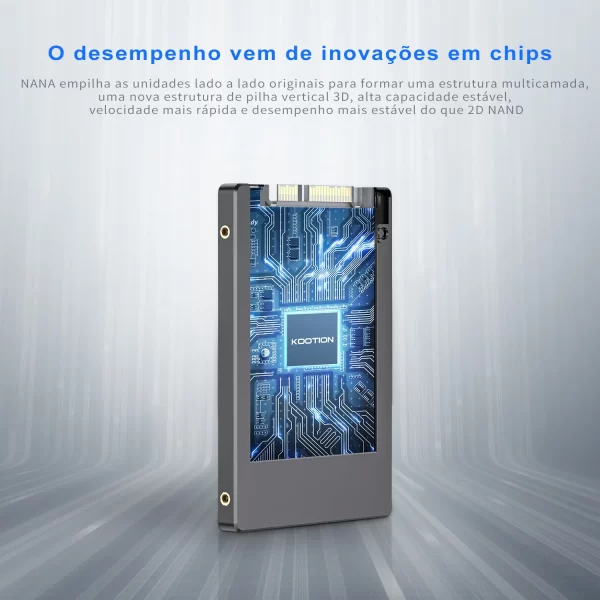 KOOTION X12 Sata SSD Drive 2TB 1TB 512GB 256GB Unidade de disco rígido HDD 2.5 "Sata3 Unidade de estado sólido HD interna para laptop desktop - Imagem 3