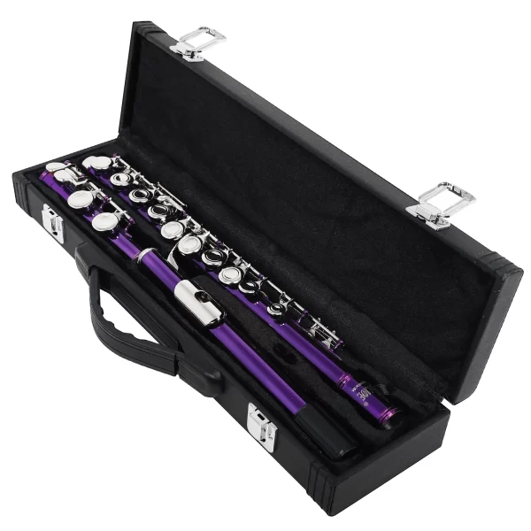 Slade c chave flauta 16 buracos fechados flauta desempenho de concerto flauta profissional instrumentos de sopro flauta transversal com chave e - Imagem 3