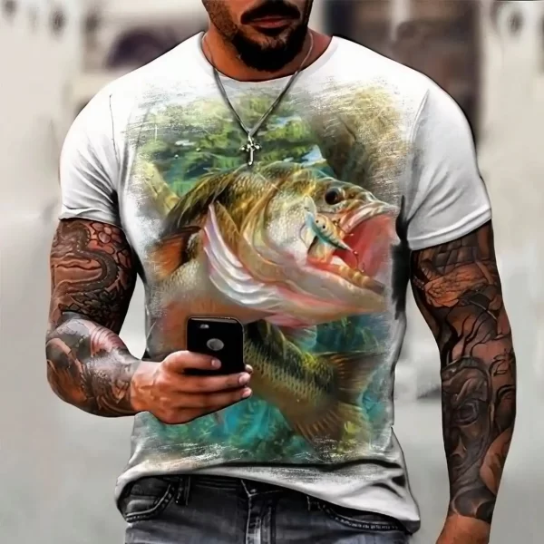 Camisa Camiseta Pescaria Mar Peixe Isca 01